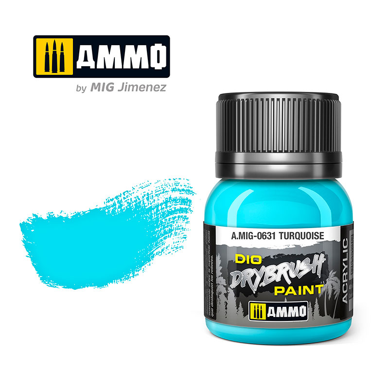 Dio Drybrush Paint - Turquoise 40ml