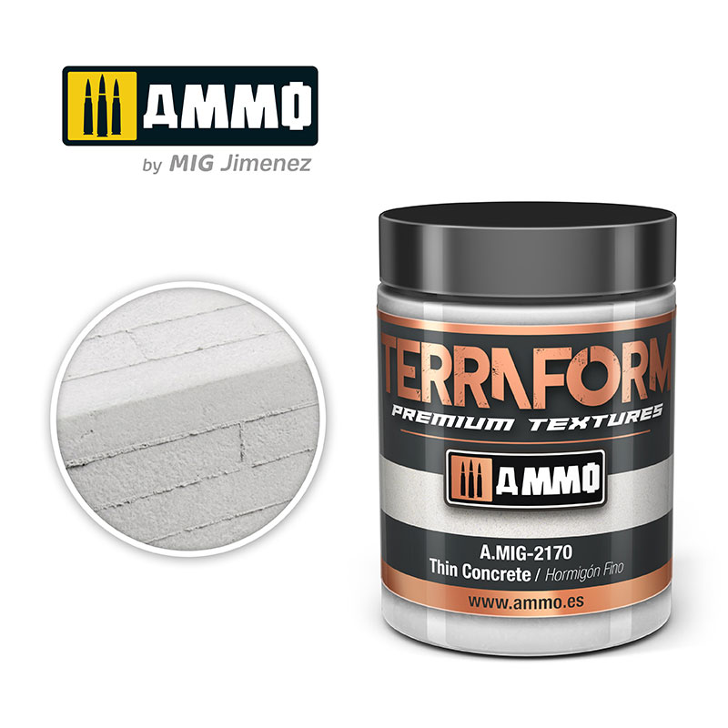 Ammo By Mig Terraform Textures- Thin Concrete 100ml.