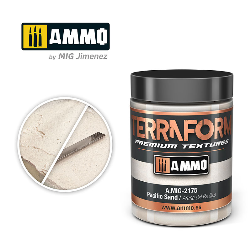 Ammo By Mig Terraform Textures- Pacific Sand 100ml.