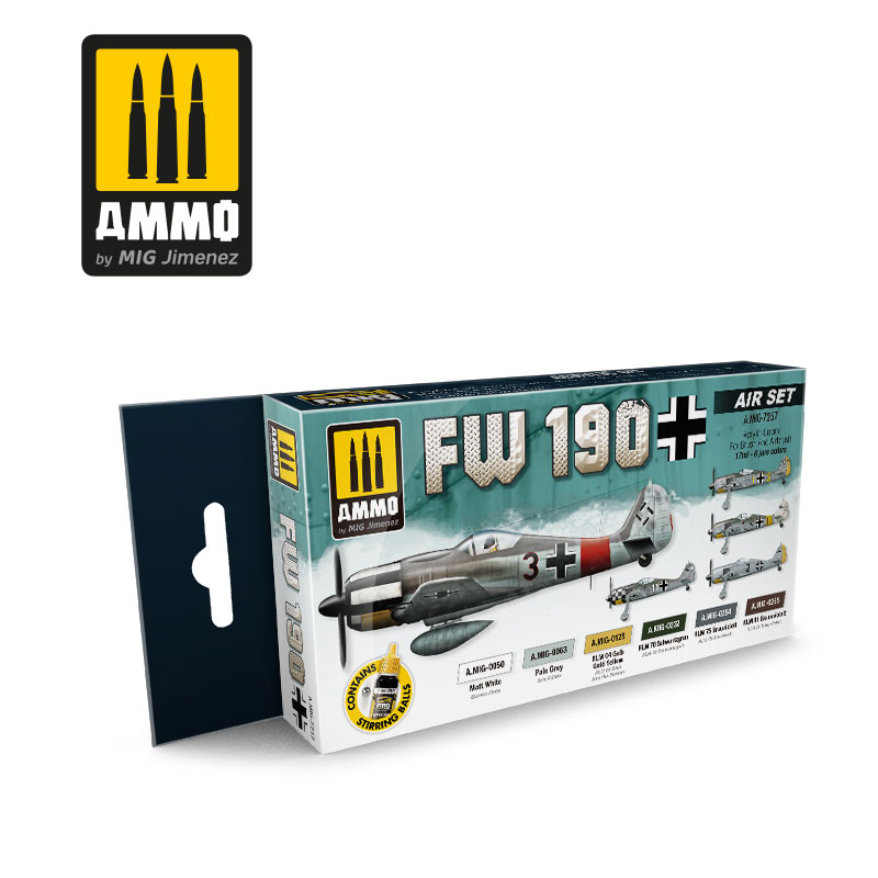 Acrylic Aircraft Paint Set: FW-190 - ONLY 1 AVAILABLE AT THIS PRICE!