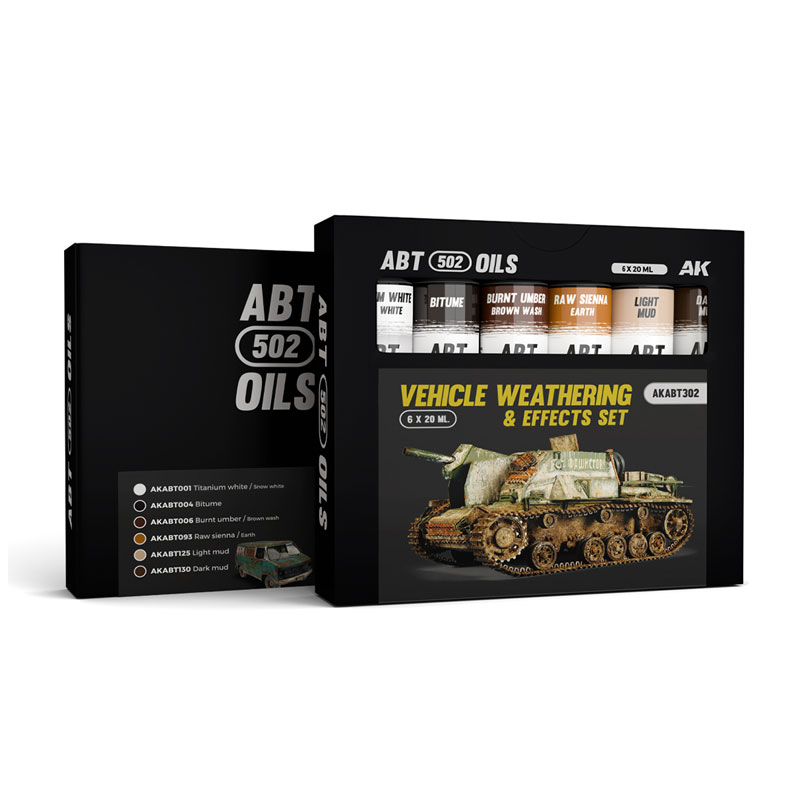 Abteilung 502 Modeling Oil Paint Set -Weathering & Effects 6 Colors)