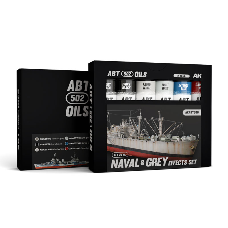 Abteilung 502 Modeling Oil Paint Set - Gray Effects Set (Navel)