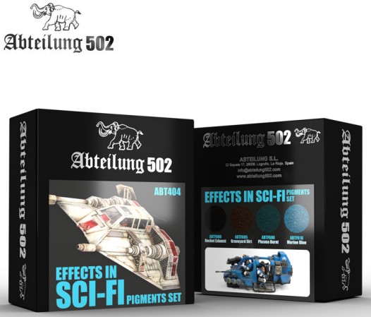 Abteilung 502 Weathering Pigment Set- Effects in Sci Fi