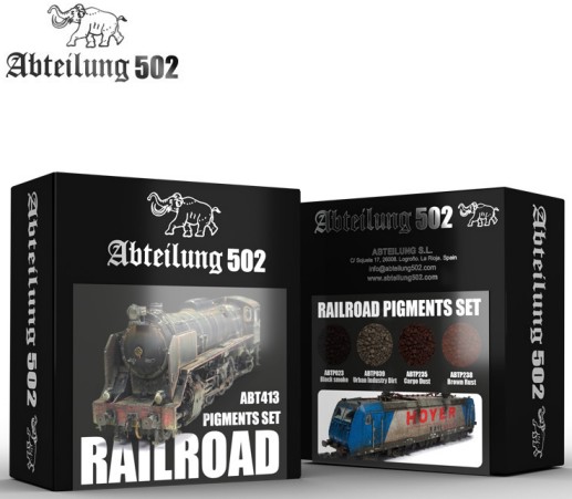 Abteilung 502 Weathering Pigment Set- Railroad Weathering