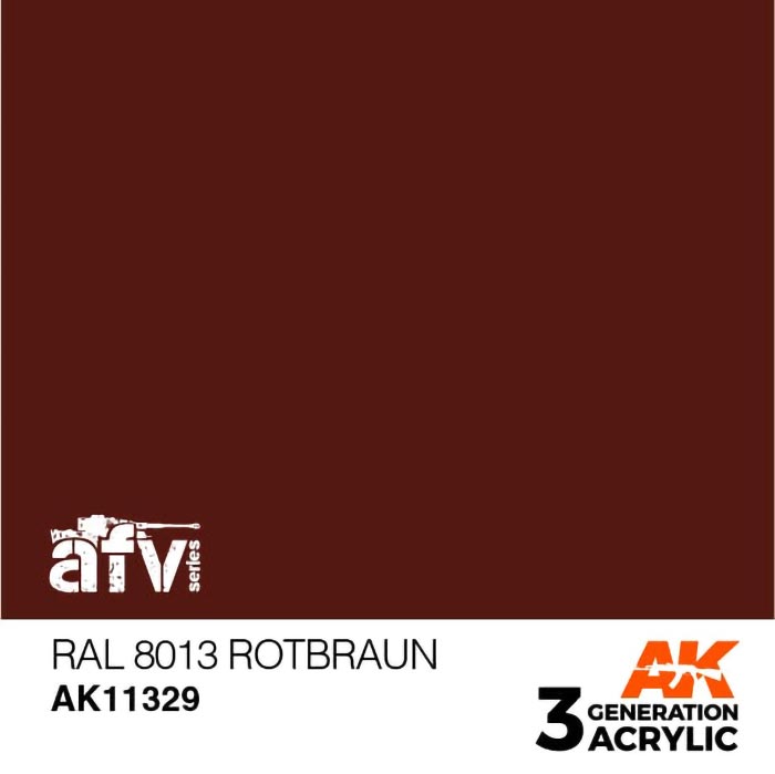 AFV Series Red Brown RAL8013 3rd Generation Acrylic Paint