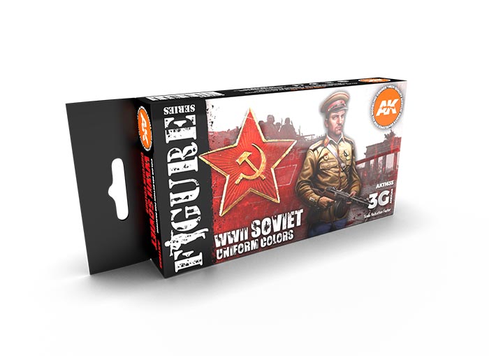 Figure Series WWII Soviet Uniforms 3rd Generation Acrylic Paint Set