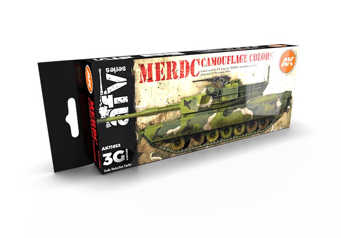 AFV Series MERDC Camouflage 3rd Generation Acrylic Paint Set