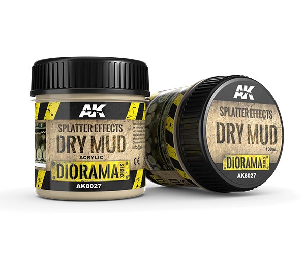 AK Interactive Diorama Series: Splatter Effects Dry Mud 100 ml.