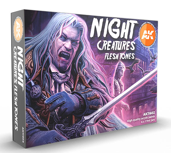 Night Creatures Flesh Tone 3rd Generation Acrylic Paint Set