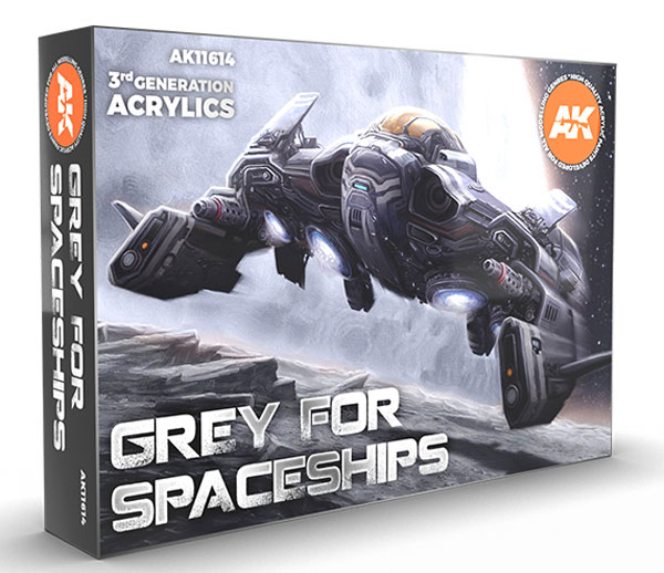 Grey for Spaceships 3rd Generation Acrylic Paint Set