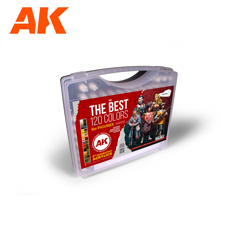 AK Interactive Figure Series THE BEST 120 Colors for Figures 3rd Generation Acrylic Paint Set