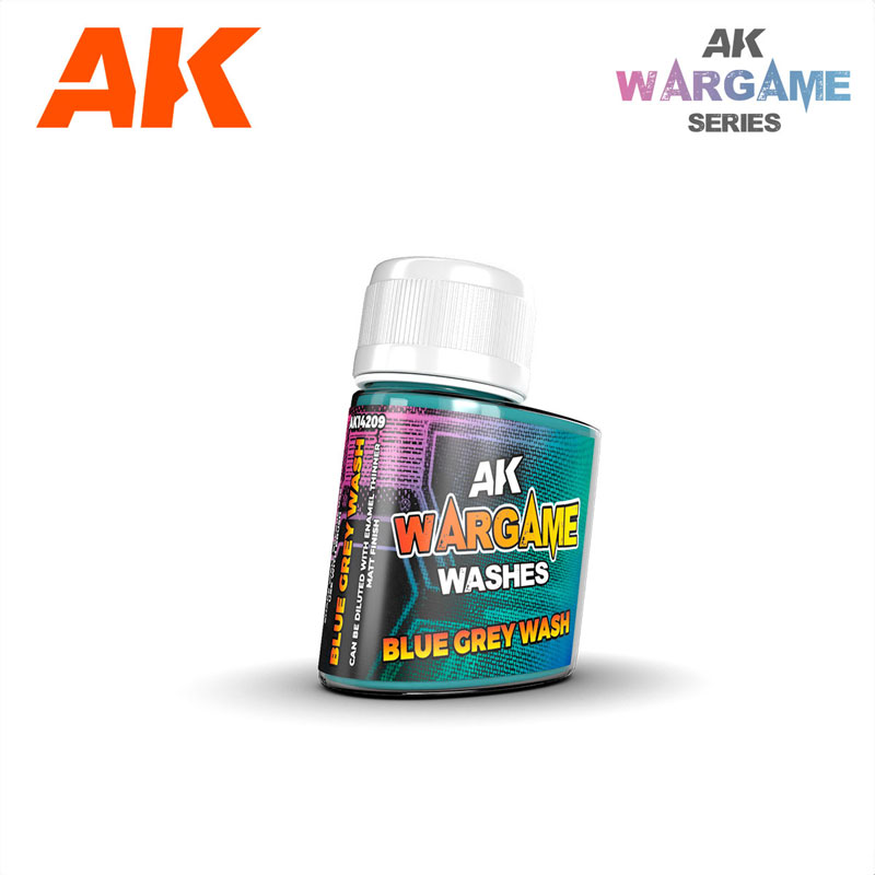 AK Interactive Wargame Enamel Washes - Blue Grey