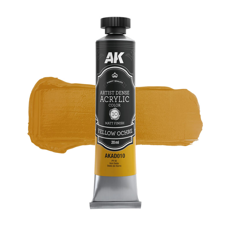 AK Interactive Artist Dense: Yellow Ochre