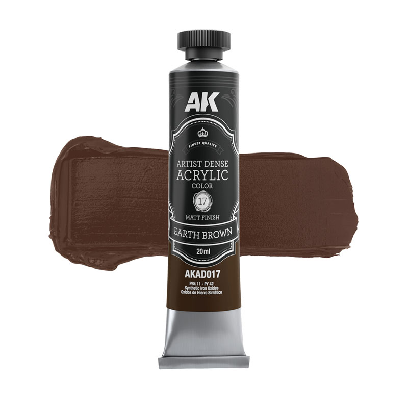 AK Interactive Artist Dense: Earth Brown