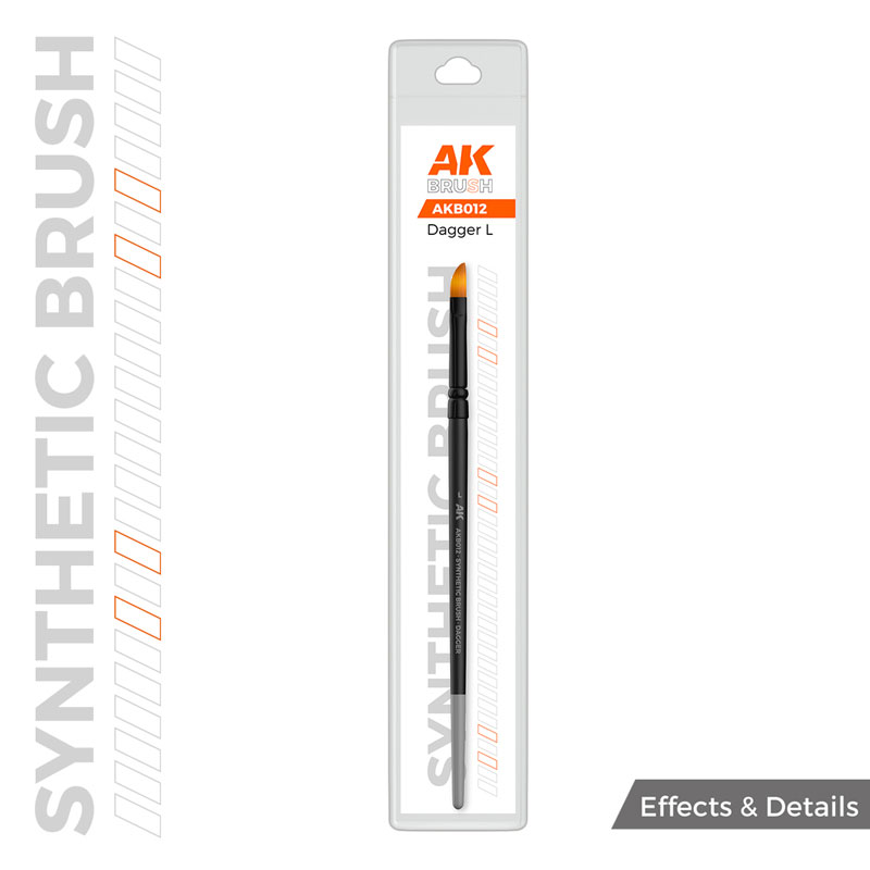 AK Interactive Effects & Details Brushes - Synthetic Brush Dagger L