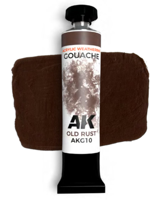 AK Gouache: Old Rust Weathering Paint 20ml Tube