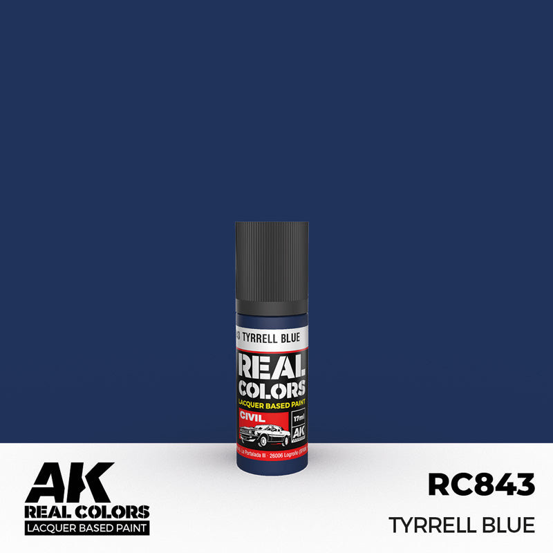 Real Colors Civil: Tyrrell Blue Acrylic Lacquer Paint