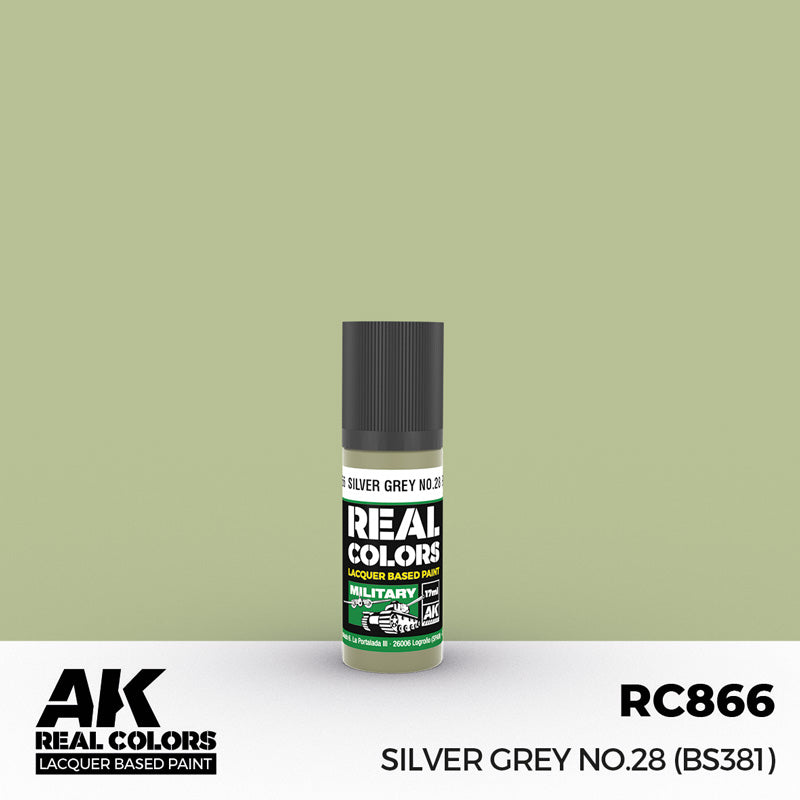 Real Colors Military: Silver Grey No.28 Acrylic Lacquer Paint