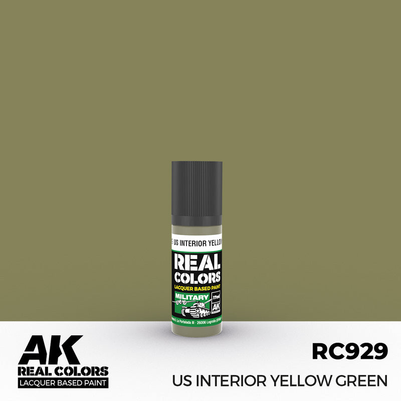 Real Colors Military: US Interior Yellow Green Acrylic Lacquer Paint