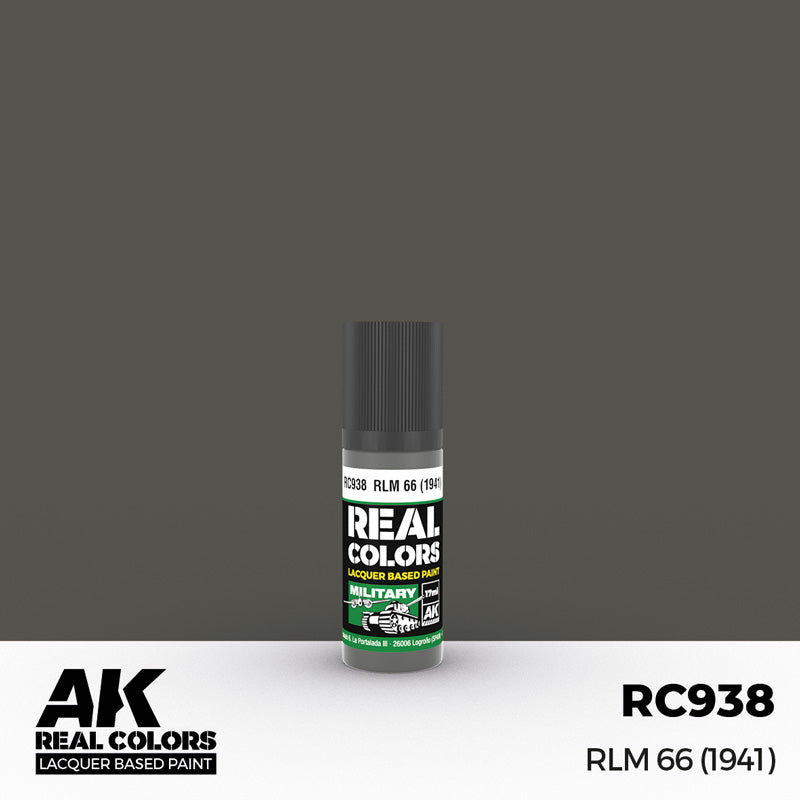 Real Colors Military: RLM66 1941 Dark Grey Acrylic Lacquer Paint