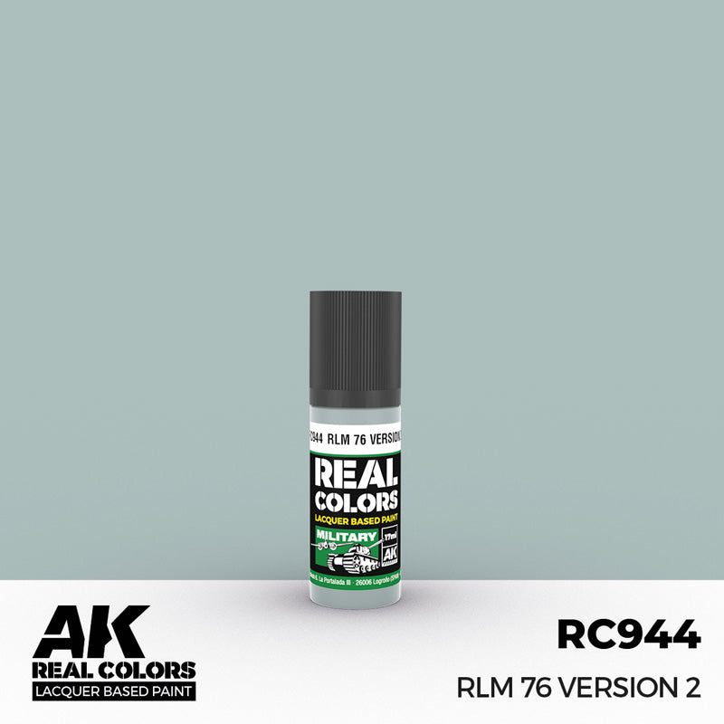 Real Colors Military: RLM76 Version 2 Light Blue Acrylic Lacquer Paint