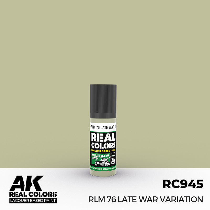 Real Colors Military: RLM76 Late War Variation Grey Blue Acrylic Lacquer Paint