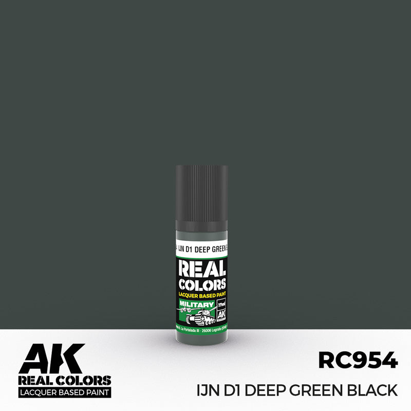 Real Colors Military: IJN D1 Deep Green Black Acrylic Lacquer Paint