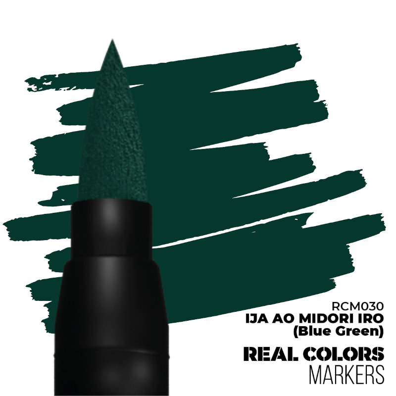 Real Colors Acrylic Paint Markers IJA AO Midori IRO (Blue Green)