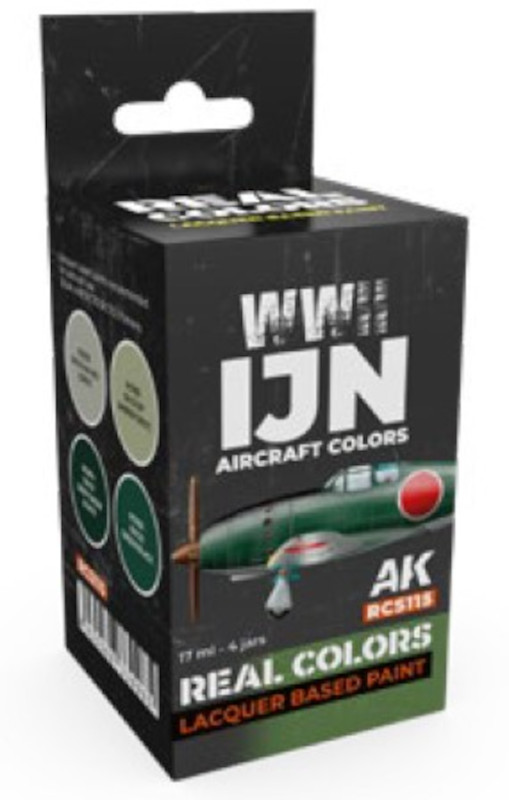 Real Colors: WWII IJN Aircraft Acrylic Lacquer Paint Set (4) 17ml Bottles