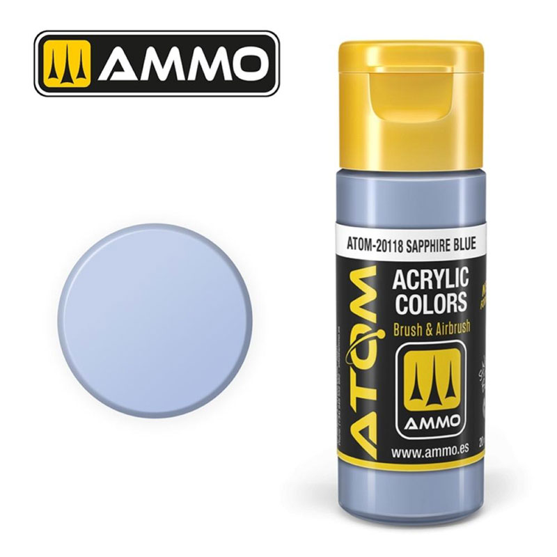 Ammo By Mig ATOM Acrylic Paint: Sapphire Blue