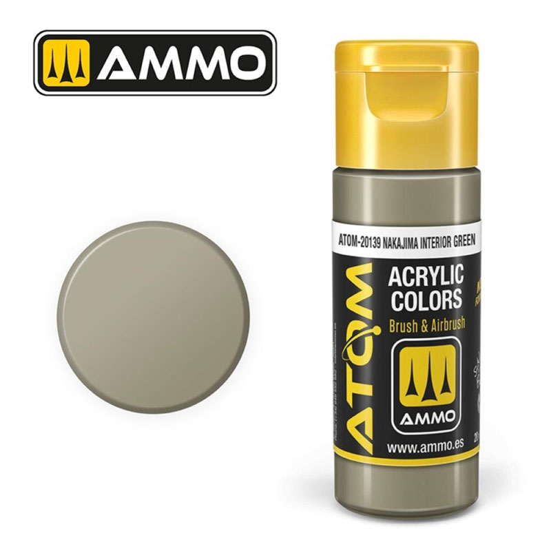 Ammo By Mig ATOM Acrylic Paint: Nakajima Interior Green