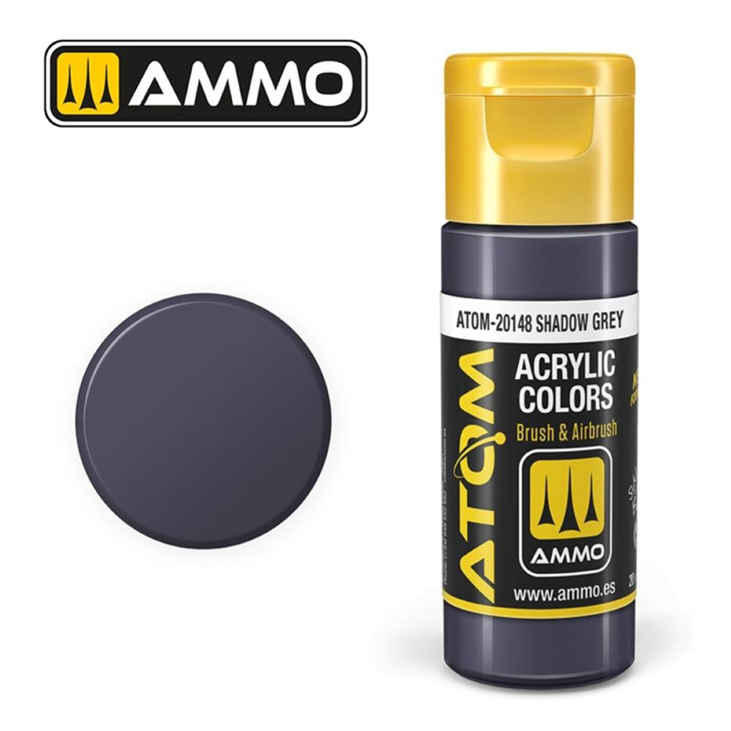 Ammo By Mig ATOM Acrylic Paint: Shadow Grey