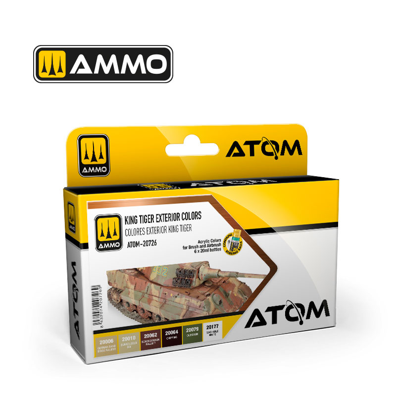 Ammo By Mig ATOM King Tiger Exterior Colors Set