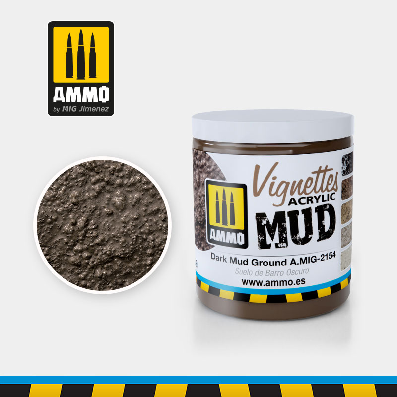Ammo By Mig Vignettes Acrylic - Dark Mud Ground