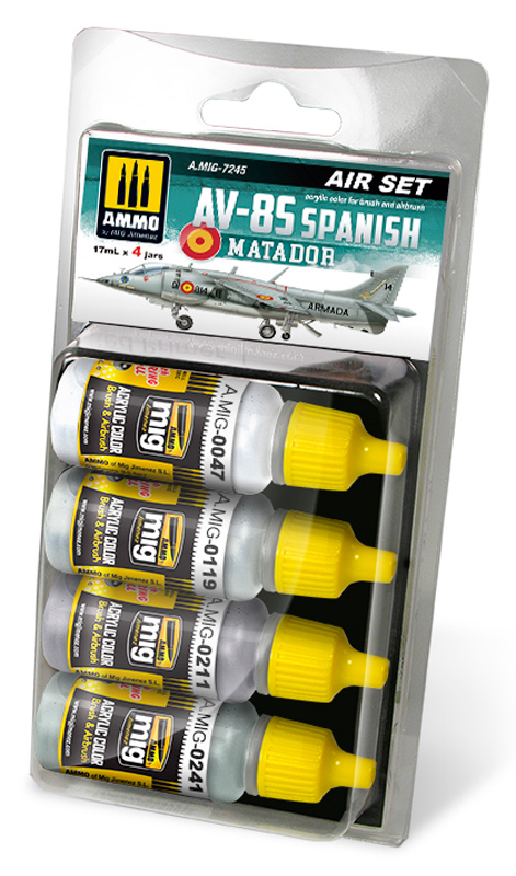 Acrylic Aircraft Paint Set: AV-8S Spanish Matador Set - ONLY 2 AVAILABLE AT THIS PRICE!