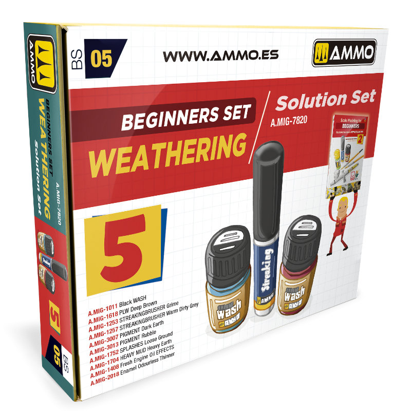 Ammo By Mig SUPERPACK - Beginners Set: Weathering