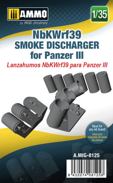 1/35 German WWII NbKWrf 39 Smoke Discharger for Panzer III