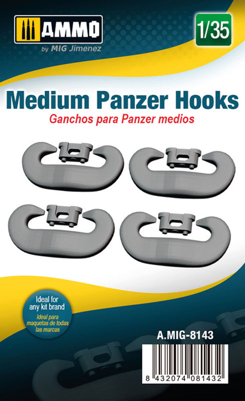 1/35 German WWII Medium Panzer Hooks