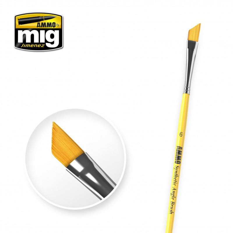 AMMO by Mig - 6 SYNTHETIC ANGLE BRUSH