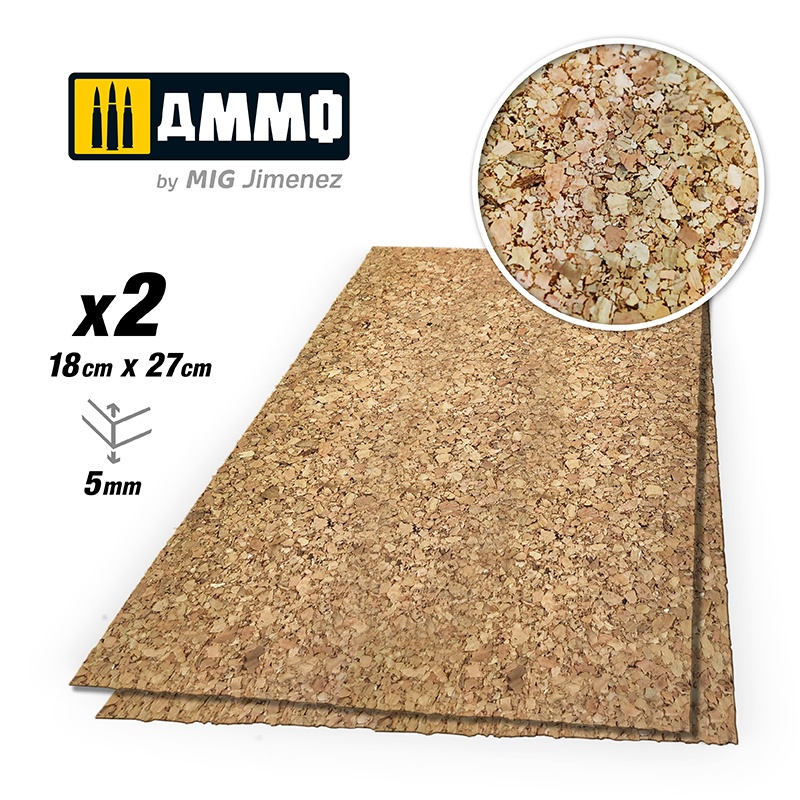 Create Cork Thick Grain 5mm (2 Sheets)