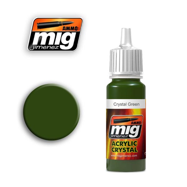 Crystal Green Acrylic Paint 17ml. Bottle