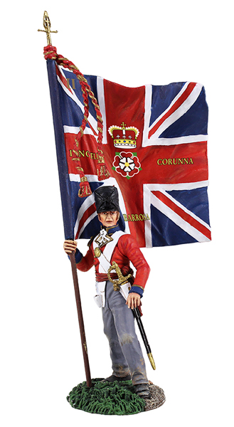 Napoleonic: British 1st Foot Guard Battalion Company Ensign with Regimental Colour #2