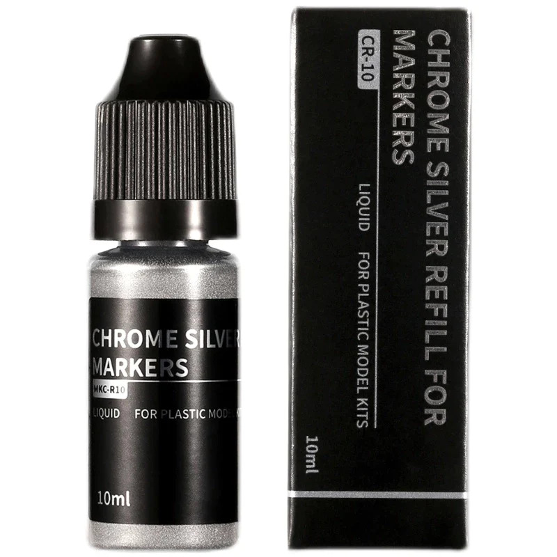 Dspiae Chrome Silver 10ml Refill for Markers