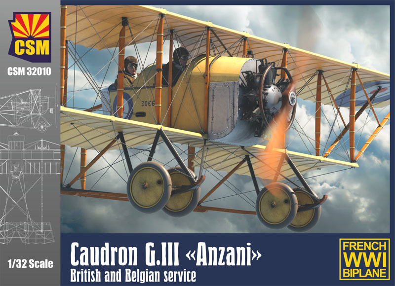 Copper State Models Caudron G.III Anzani British and Belgian Service