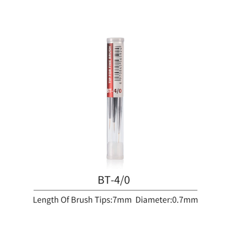 DSPIAE 4/0 Fine Brush Tips 4/0 3PCS