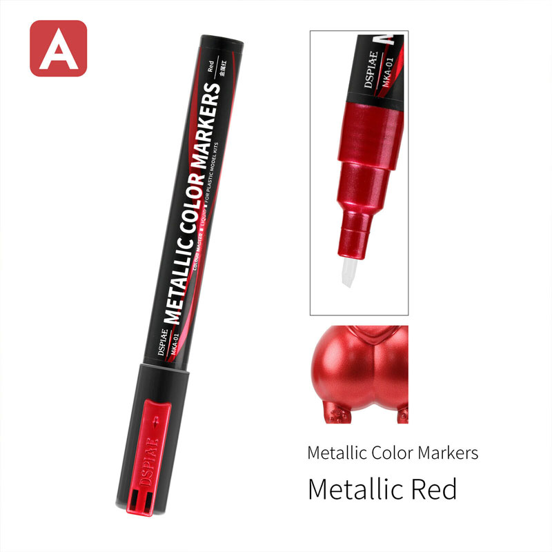 Dspiae Super Metallic Color Markers - Metallic Red