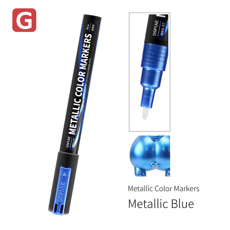 Dspiae Super Metallic Color Markers - Metallic Blue