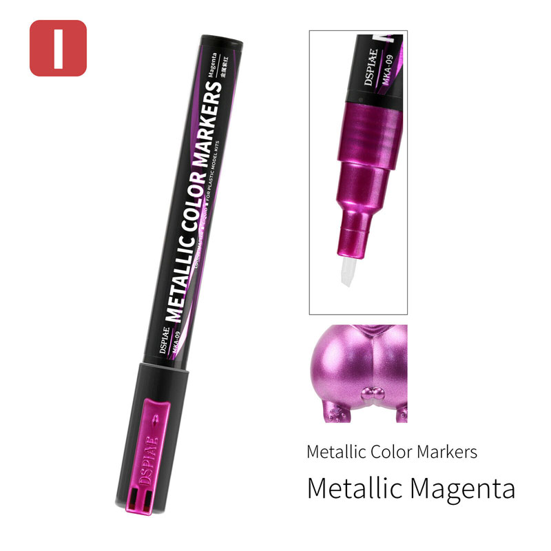 Dspiae Super Metallic Color Markers - Metallic Magenta