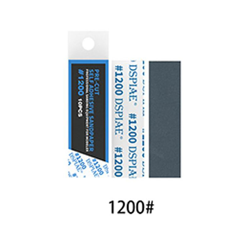 Dspiae 1200# Pre-Cut Adhesive Sandpaper 