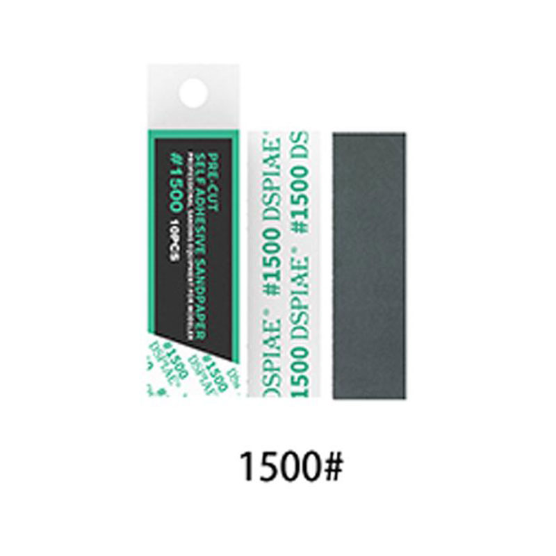 Dspiae 1500# Pre-Cut Adhesive Sandpaper